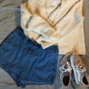 GAP Chambray Denim Shorts 3.5” Large